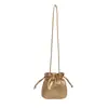 Bolso de Hombro Cruzado de Moda Casual con Cordón, Gran Capacidad, Estética Elegante con Textura, para Viajes, Otoño e Invierno 2025, para Mujer