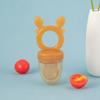 Mordedor de silicona música alimento complementario fruta fruta y verdura pegamento para dientes grado alimenticio chupón para bebé productos para bebé al por mayor