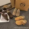Aumento de Altura Interior de 5 cm, Zapatos Cálidos con Forro de Felpa Estilo Birkenstock, Retro de Lana de Cordero Cobertura Total Nuevo Modelo Otoño e Invierno 2026, Zapatos de Algodón Peludos