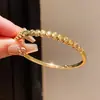Pulsera de Oro Real de 18K Electrochapado, Cierre de Corazón con Circonita de Lujo Ligero, Pulsera Personalizada Elegante y Exquisita, Joyería de Gama Alta para Mujeres
