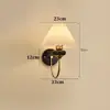 [Transfronterizo] Aplique de Pared para Pasillo, Lámpara de Pared para Mesita de Noche y Dormitorio, Lámpara Creativa de Madera para Escaleras, Estilo Nuevo para Dormitorio Principal y Sala de Estar, Estilo Antiguo