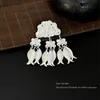 Pasador de Pelo con Borla de Campana de Diamante Azul para Mujer, Accesorio de Pelo Exquisito de Gama Alta, Pinza Lateral, Pasador de Pelo, Pinza BB Lateral de Estilo Antiguo
