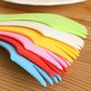 Utensílios de cozinha criativos plástico de grau alimentício três em um colher garfo faca talheres integrados utensílios infantis suprimentos de talheres Meituan