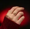 Anillo de Estrella de Cinco Puntas con Incrustaciones de Diamantes para Mujer Estrella Pequeña Deseo Estrella Simple Diseño Nicho Ins Anillo Abierto Ajustable Pulsera