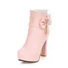 Zapatos para mujer talla grande 2026 Botas de mujer de comercio exterior transfronterizo europeo y americano estilo nuevo botas de mujer tacón grueso botines tacones altos para mujer venta al por mayor y dropshipping