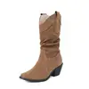 Botas de Comercio Exterior Botas Martin Rugosas Esmeriladas Botas de Tacón Alto Amazon 45 Botas de Caballero Puntiagudas Botas Cortas Nuevas Terciopelo 33 Negro