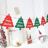 Bandeira de Natal Pendurada Decorações Criativas de Árvore de Natal Cenário de Atmosfera Vestir Pequenos Enfeites Meia de Natal Pingente