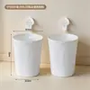 Contenedor de almacenamiento giratorio con ventosa BNBSWall, cubo de basura doméstico de gran capacidad para cocina, dormitorio y baño