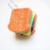 Simulação de plástico de quatro peças redondo hambúrguer quadrado sanduíche cachorro-quente hambúrguer mini hambúrguer comida ocidental acessórios hairpin