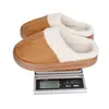Pantuflas de Algodón de Color Sólido con Encaje, Estilo Simple, de Moda, para Uso en Interiores y Exteriores, Engrosadas, Cálidas, Antideslizantes, Venta al por Mayor desde el Fabricante