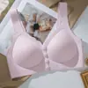 Sujetador de una pieza tipo chaleco de alta gama con cierre frontal para mujer, cómodo, sin costuras, inalámbrico, push up, soporte superior, anti-caída