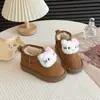Botas de Nieve Impermeables Estilo Coreano para Niñas Nuevas Llegadas Invierno 2025 Botas de Princesa para Niñas Pequeñas y Niños Botas de Nieve Cálidas con Felpa