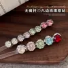 Accesorios para decoración de uñas de pedrería rosa sin base, populares en línea, bola de pedrería rosa milenio de ocho caras de alta gama para decoración de uñas