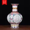 Jingdezhen cerâmica artesanato atacado pastel perna alta vaso oco dupla camada fina pneu marfim porcelana acessórios para casa