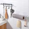 Prateleira de Cozinha de Ferro Forjado Gancho de Rack de Armazenamento de Banheiro Viscose Sem Furos Rack de Armazenamento de Rolo de Papel