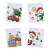 Bolsa de Embalaje de Dulces de Navidad de Amazon Bolsa Autoadhesiva para Galletas, Horneado, Snacks Embalaje de Alimentos para Galletas