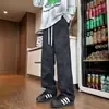 Pantalones Sucios Estilo Americano para Hombre Primavera y Otoño Nuevos Retro Tie-Dye Holgados de Pierna Recta Tallas Grandes Casuales de Pierna Ancha