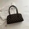 Bolso Coreano Nuevo Estilo Otoño/Invierno 2026 Bolsa Pequeña de Mano para Mujer Linda Bolsa Almohada de Lunares Nicho Bolso de Hombro Cruzado Individual