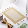 Tapete para Comida Ocidental Tapete de Mesa Transfronteiriço PVC Teslin Escandinavo Mesa de Jantar Tapete Isolante Luxo Acessível Tapete Antiderrapante Ponto Simples