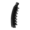 Nuevo Pinza de Pelo Gruesa Retro Color Café Elegante Diente Grueso 10cm Recta Torcida Pinza Banana Pinza de Pelo Vertical