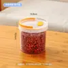 Pote Hermético de Plástico de Grau Alimentício para Chá de Flores, Caixa de Armazenamento para Folhas de Chá, Pote de Armazenamento para Nozes Secas, Pote de Armazenamento para Grãos de Café