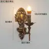 Luminária de Parede para Velas Moderna Europeia Americana Cabeça Única Cabeça Dupla Luz de Parede Americana Country Sala de Estar Quarto Sala de Jantar Luminária de Cabeceira Luz de Penteadeira