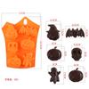 Molde de Halloween DIY Ponto de Venda Molde para Assar Biscoitos Molde de Chocolate Chapéu de Bruxo Caveira Abóbora Bandeja de Gelo Molde de Silicone