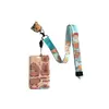 Delfín Jun Capibala Juego de Tarjetas con Cuerda Larga Colgante de Cuello Estudiante Tarjeta de Acceso Yangchengtong Metro Juego de Tarjetas de Acceso Moda Fácil de Llevar