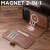 Adecuado para iPhone18Promax Funda de Cuero con Tapa Magnética Dividida Samsung S26U Funda Protectora de Carga Inalámbrica