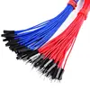 Fio de Conexão Eletrônica Dupont Xh254 Terminal Resistente a Altas Temperaturas Silicone Extra Macio 1P24Awg Fêmea-Fêmea Macho-Macho
