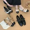 Zapatos Mary Jane Estilo Francés Negro Mate Inspirados en Chanel para Mujer, Nueva Versión Coreana 2026, Elegantes Zapatos de Noche