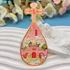 Imán de Metal para Refrigerador Cultural y Creativo Pipa Ciudades de China Qinghai Shandong Nanjing Chongqing Ciudades Populares Souvenirs de Viaje