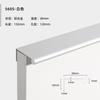 Moderno simple negro aleación de aluminio manija invisible cajón gabinete puerta de armario manija accesorios de muebles herrajes mayoreo