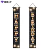 Velas de Cumpleaños Nuevas Transfronterizas Tema de Cumpleaños Decoración de Escena Puerta a Puerta Pareados Atmósfera Festiva Cortina de Puerta Bandera Colgante