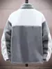 Chaqueta de Invierno para Hombre 2026, Forrada de Polar, Engrosada, de Lana de Cordero, Abrigo Cálido, Cortavientos, Cómoda, Moderna, Estilo Holgado