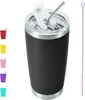 Amazon Nuevo Taza de Coche para Coche Gran Capacidad Taza de Hielo Doble Vacío Acero Inoxidable Pajita para Cerveza Taza Térmica