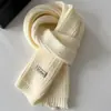 Bufanda de Punto Grueso Suave Estilo Coreano Otoño Invierno para Mujer Color Sólido Engrosada Cálida Estilo Coreano Pareja Estudiante Calentador de Cuello Versátil Venta al por Mayor