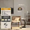 Lámpara de pie Wind Usada Estilo Wabi-sabi Retro Sala de Estar Lateral de Sofá Almacenamiento Integrado Lámpara Dormitorio Mesita de Noche Lámpara de Escritorio de Pie Hierro