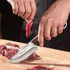Cuchillo de Carnicero Forjado, Cuchillo para Deshuesar, Matanza de Cerdo, Oveja, Cuchillo para Vender Carne, Cuchillo Afilado para Pelar y Dividir, Cuchillo de Carnicero, Cuchillo para Deshuesar