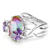 Deseo oferta especial transfronteriza nuevo colorido diamante circonita anillo de diamante para mujer estilo europeo y americano joyería de moda fábrica venta al por mayor