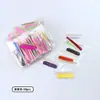 Kit de produto para manicure usar unha pequena tira de lixa terno arquivo de madeira descartável mini palito de madeira conjunto de duas peças Atacado