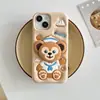 Funda de Teléfono Linda de Silicona Oso Duffy Shirley Rose para iPhone 17 Pro Max, Compatible con Soporte Apple 16, 15 para Mujeres, 14