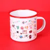 [Seleção de Qualidade e Preço] Caneca de Esmalte para Presente de Aniversário Presente de Acompanhamento Caneca de Formatura 350ml * 1 Disponível