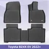 Adequado para Toyota Bz4X Ev 2022+ Tapetes de Chão 3D para Todas as Estações em TPE e Tapete de Porta-Malas