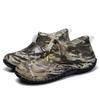 Botas de Chuva Camufladas da Moda para Homens, Cano Curto, Impermeáveis, Antiderrapantes, Botas de Chuva de Cano Curto para Entregadores, Sapatos de Borracha com Solado Macio, Sapatos Aquáticos