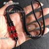 Cordón Trenzado de Palo de Rosa con Colgante de Esmeralda Ágata Jade Collar Cuerda Línea de Jade Cuerda para Colgante de Cera de Abeja Ámbar en stock