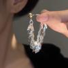 Pendientes de borla de trigo de metal con diseño de nicho, femeninos, ligeros, de lujo, de alta gama, estilo moderno, que combinan con todo.