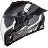 (Premium) Nuevo Casco Integral de Motocicleta de Doble Lente Más Vendido para Comercio Nacional y Extranjero, Motocicleta Retro Crucero Scooter para Todas las Estaciones