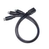 Cabo de Carregamento para Celular e Tablet, Tipo-C Fêmea para 2 USB Micro Mini USB, Um para Dois, 3A
