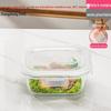 Borosilicato crisper vidro crisper trabalhador de escritório bento lancheira forno de microondas separado lancheira estudante